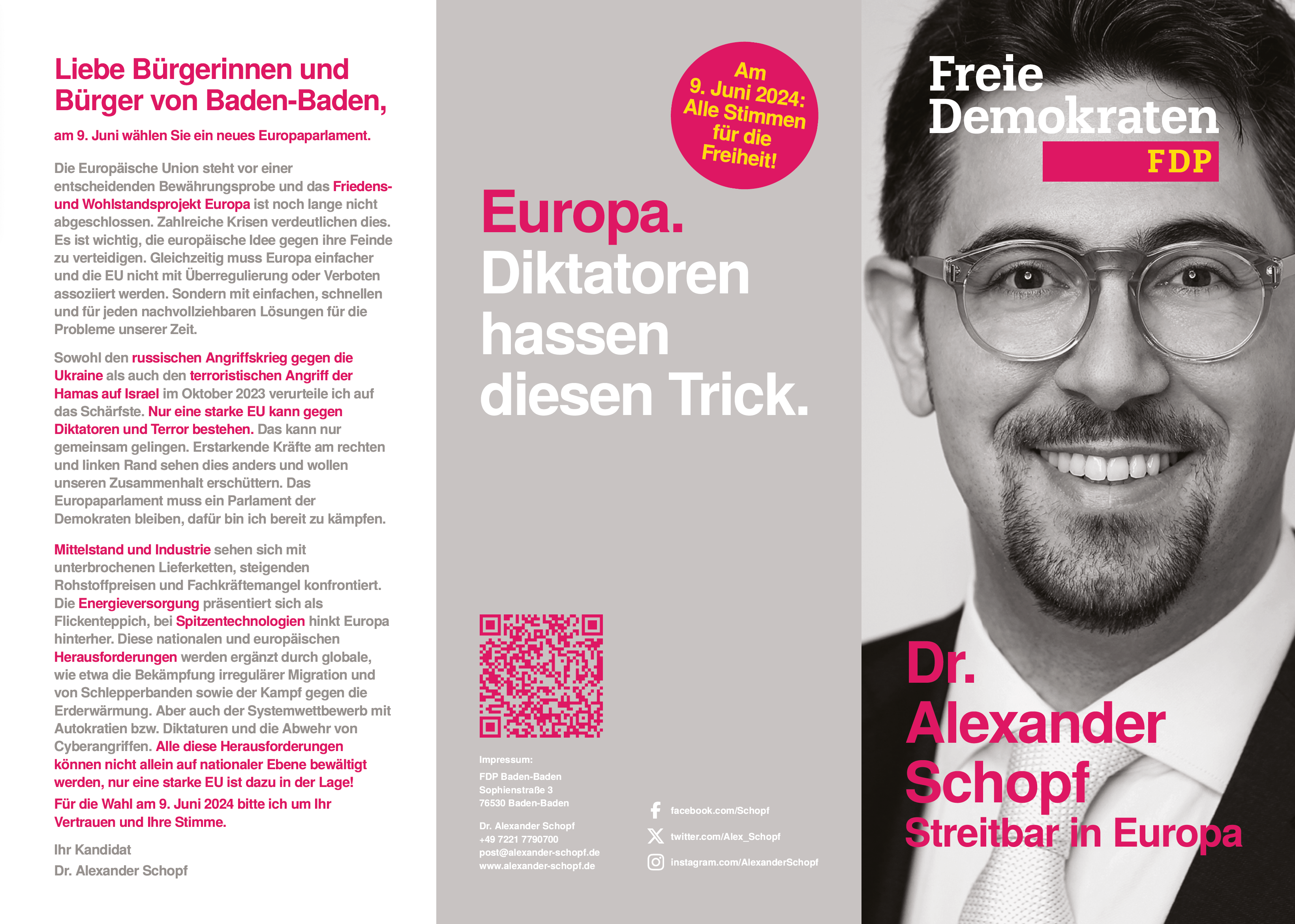 Dr. Alexander Schopf | Streitbar in Europa