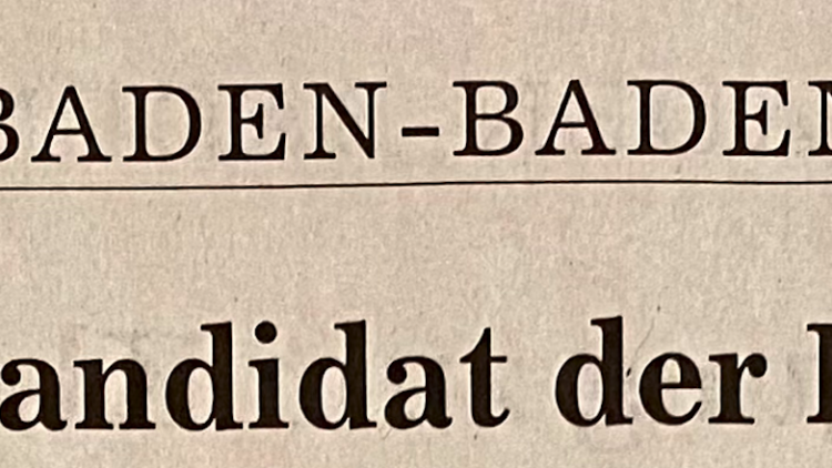 Europawahlkandidat der FDP steht fest (BNN, 23.01.2024)